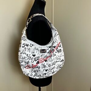 Others Follow White and Black Hobo Bag